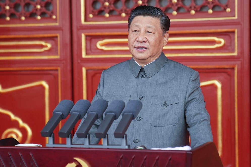 Chinas Regierungschef Xi Jinping: Das chinesische Volk werde ausländischen Kräften niemals erlauben, es zu "schikanieren, unterdrücken und unterjochen."