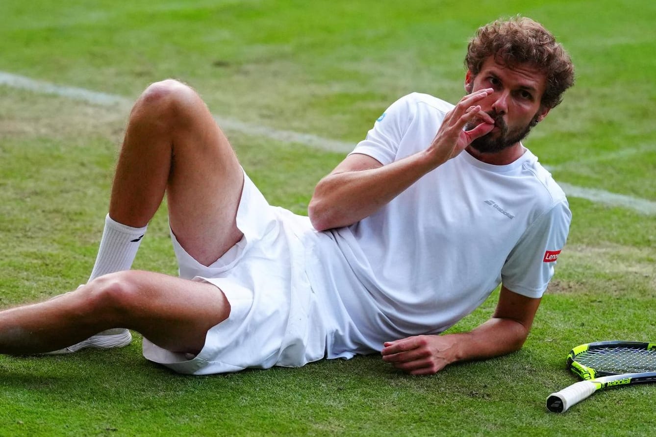 Oscar Otte: Der deutsche Tennisspieler wusste mit einem Ausrutscher clever umzugehen.