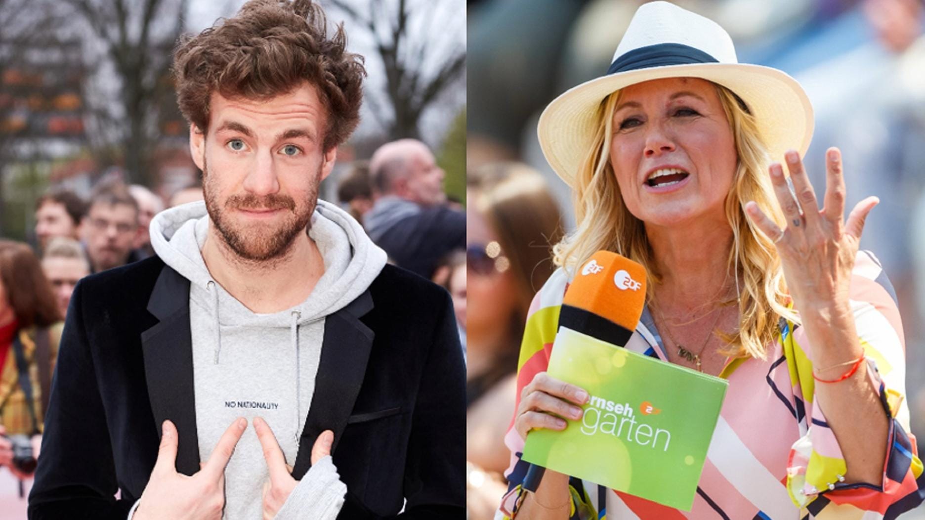 Luke Mockridge und Andrea Kiewel: Der Comedian sorgte für einen Eklat im "Fernsehgarten".