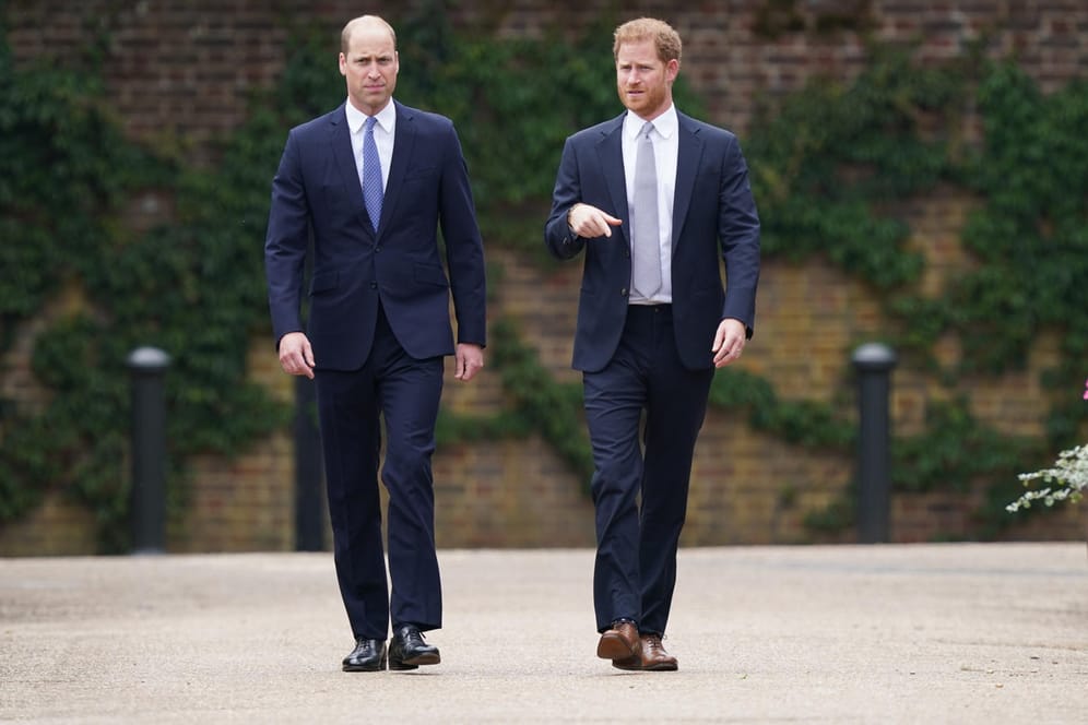Prinz William und Prinz Harry kommen gemeinsam zum Event zu Ehren ihrer verstorbenen Mutter Diana.