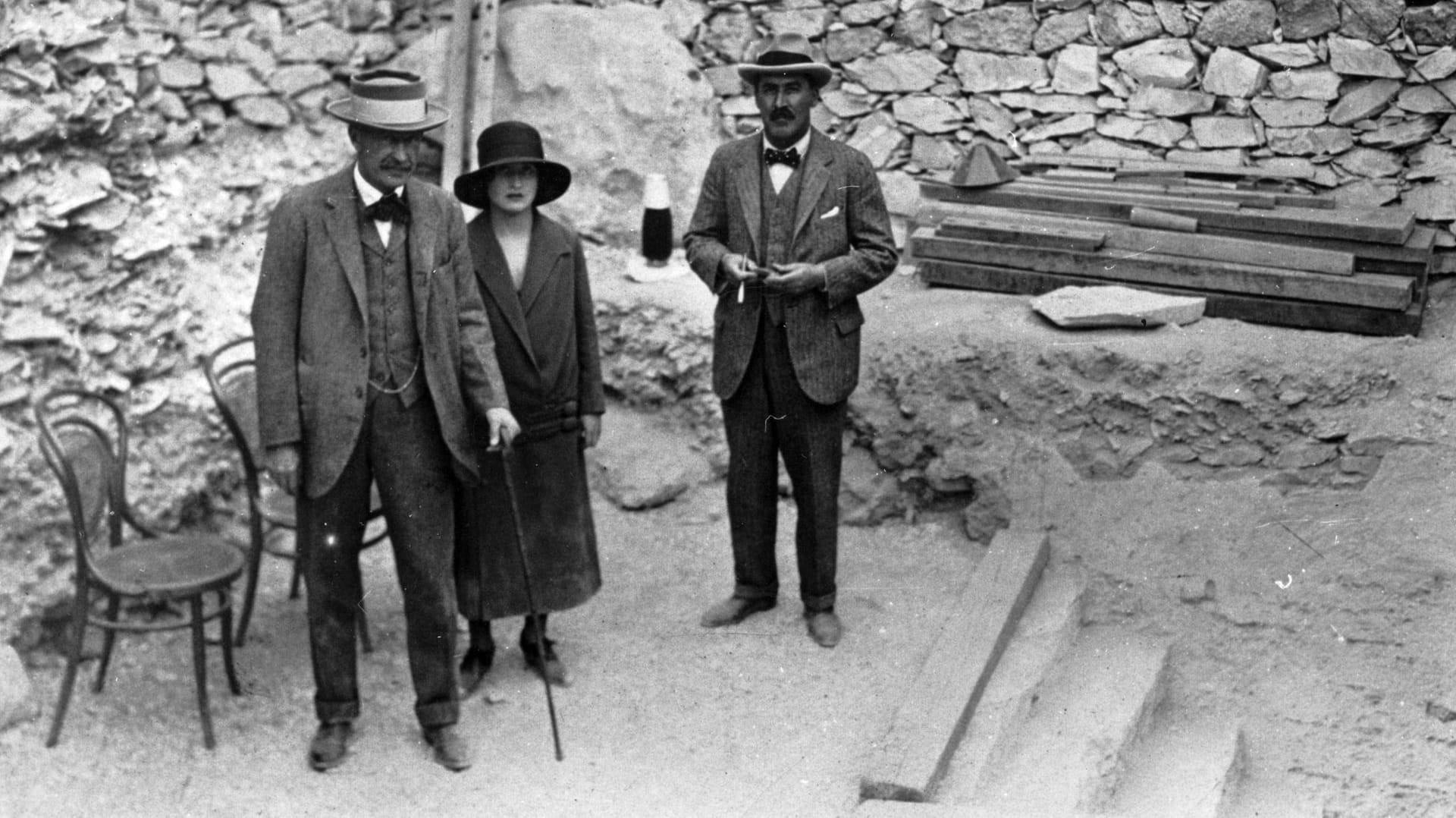 Tal der Könige: Lord Carnarvon (l.) hatte die Ausgrabungen von Howard Carter (r.) finanziert.