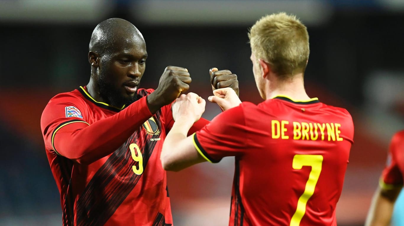 Romelu Lukaku (l.) und Kevin De Bruyne: Zwei der absoluten Ausnahmekönner des belgischen Nationalteams.