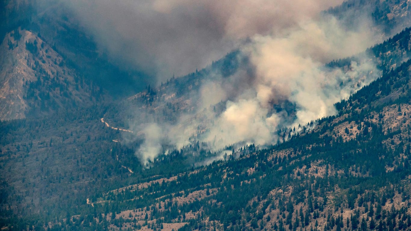 Ein Waldbrand in Kanada: Eine gesamte Ortschaft ist fast komplett abgebrannt.
