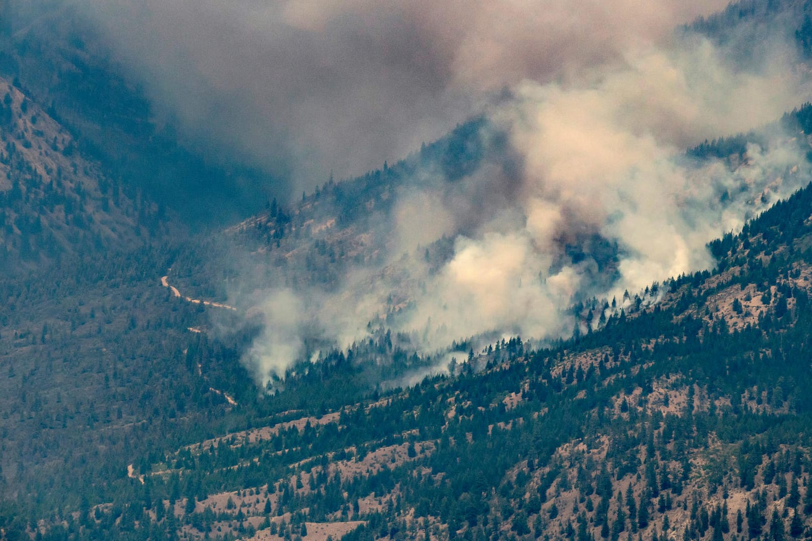 Ein Waldbrand in Kanada: Eine gesamte Ortschaft ist fast komplett abgebrannt.