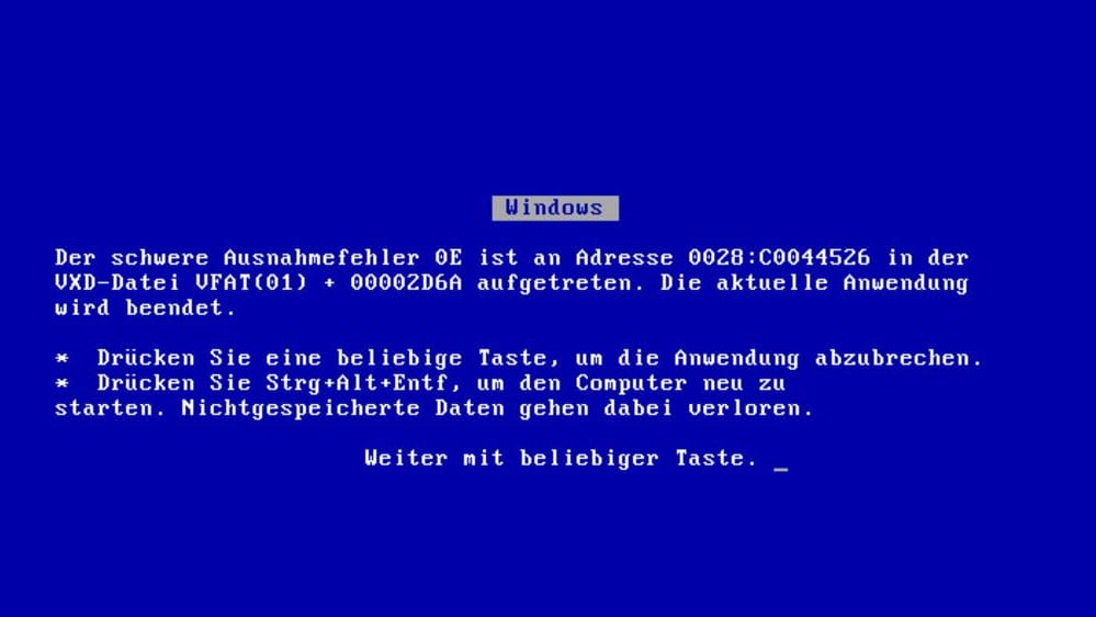 Bluescreen bei Windows: Microsoft will bei Windows 11 erstmals die Farbe ändern