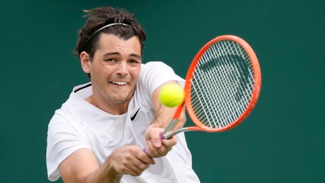 Hat eine wundersame Blitzheilung hinter sich: Taylor Fritz. Hat eine wundersame Blitzheilung hinter sich: Taylor Fritz.