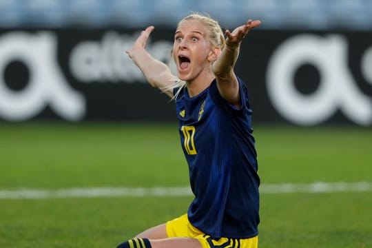 Schwedens Sofia Jakobsson gestikuliert