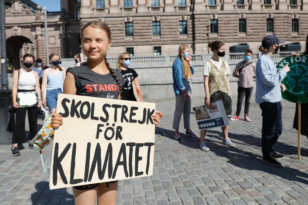 Klimaaktivistin Grete Thunberg in Schweden: Auf der ganzen Welt will Fridays for Future demonstrieren.