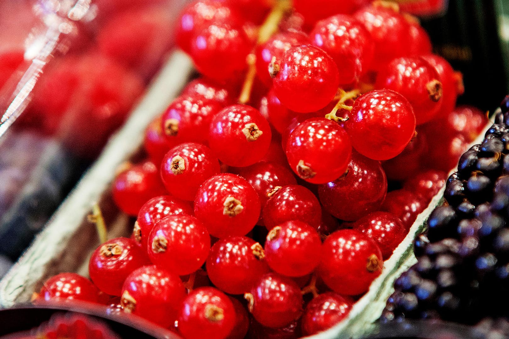 Johannisbeeren: Im Kühlschrank halten sie sich locker gepackt einige Tage.