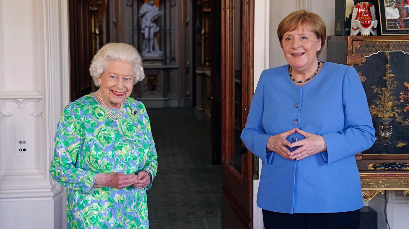 Queen Elizabeth II. und Angela Merkel: Die Bundeskanzlerin wurde bereits zum dritten Mal von der britischen Königin empfangen.
