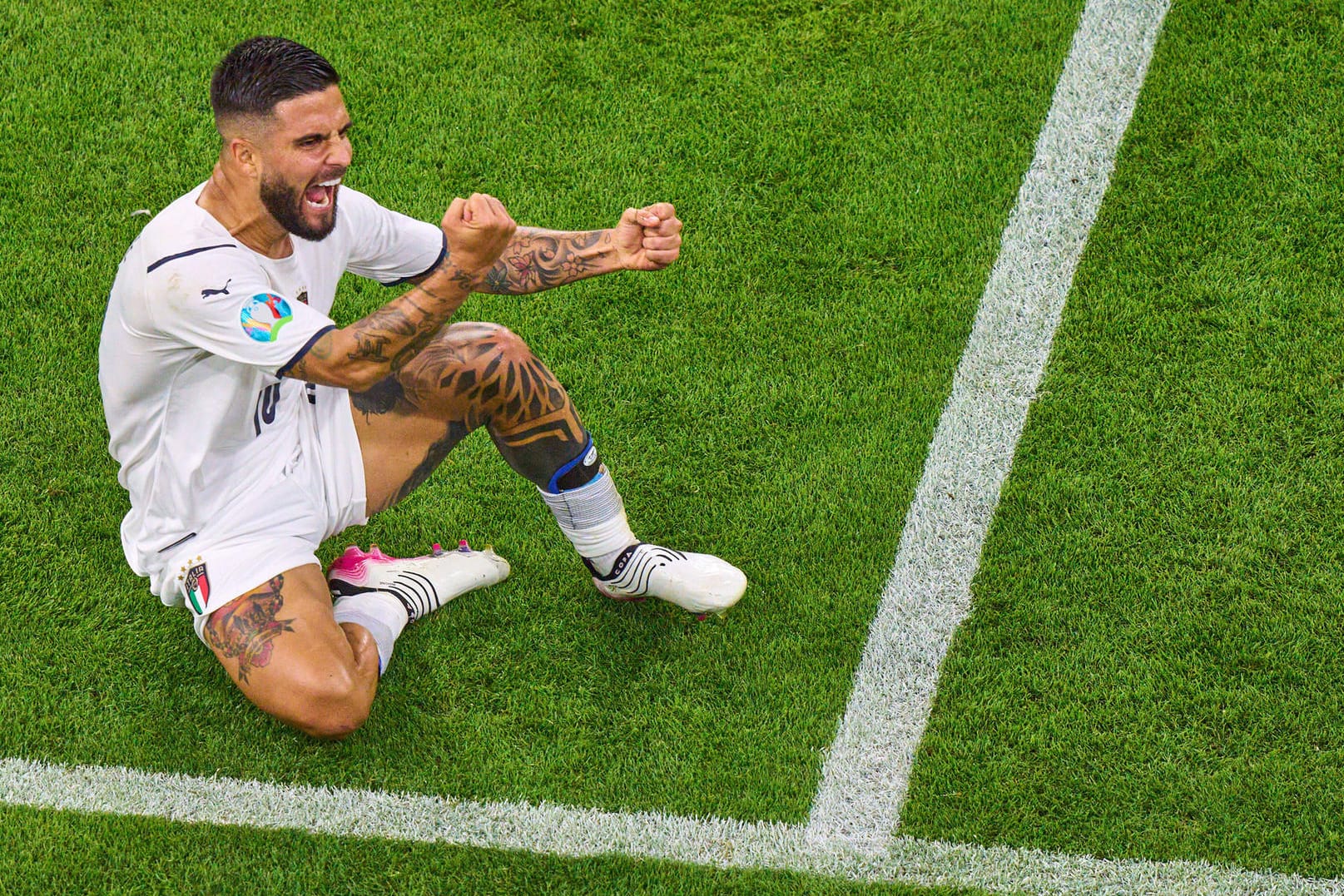 Lorenzo Insigne: der Italiener traf zum 2:0 in der ersten Halbzeit für seine Nationalmannschaft.