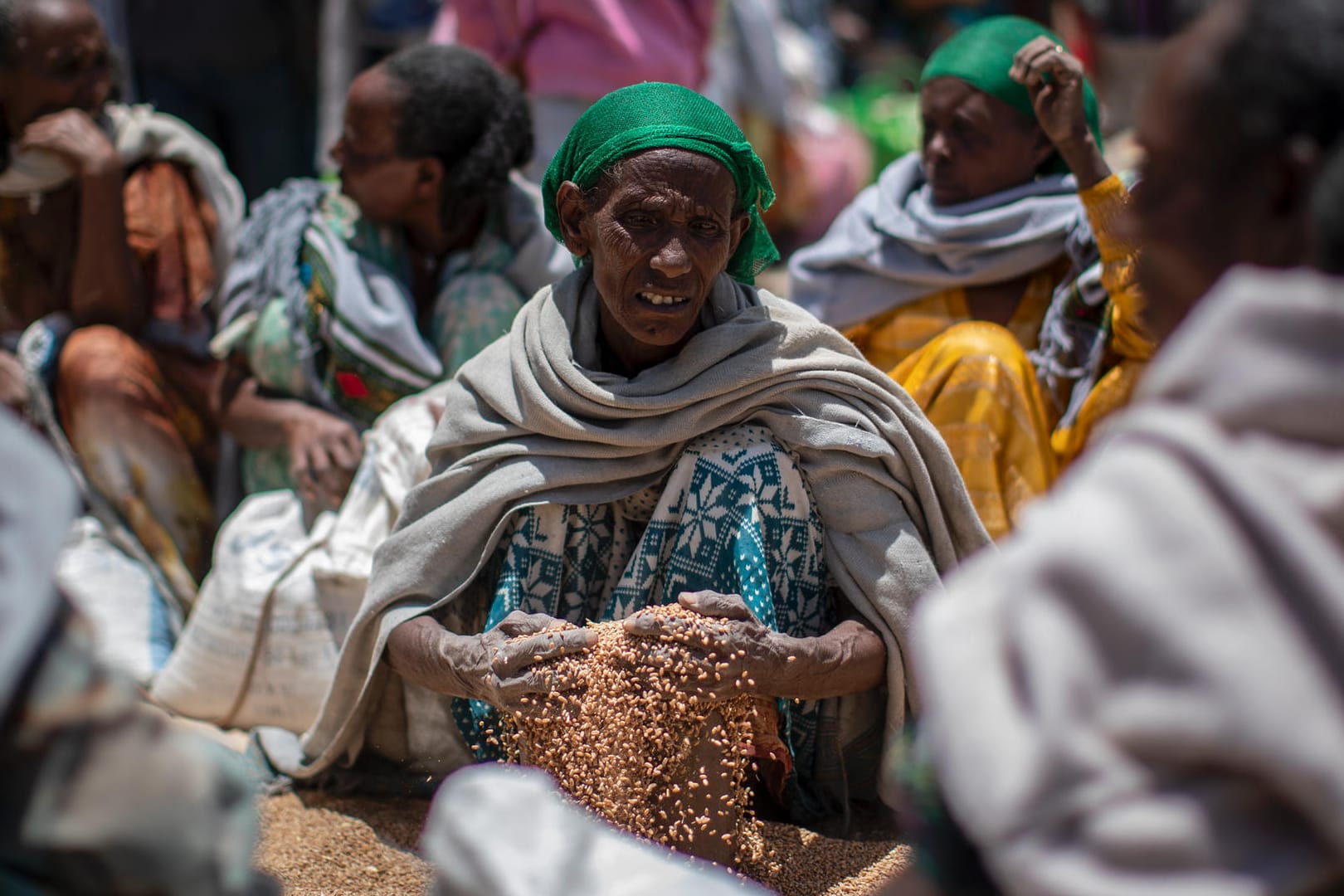 Frau in Tigray: 400.000 Menschen sind derzeit von akutem Hunger betroffen.