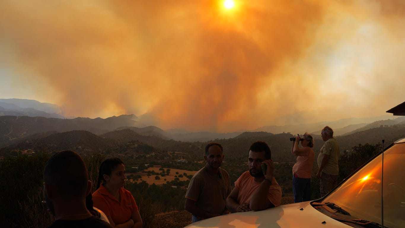 Waldbrand auf Zypern: Vier Landarbeiter sind ums Leben gekommen.