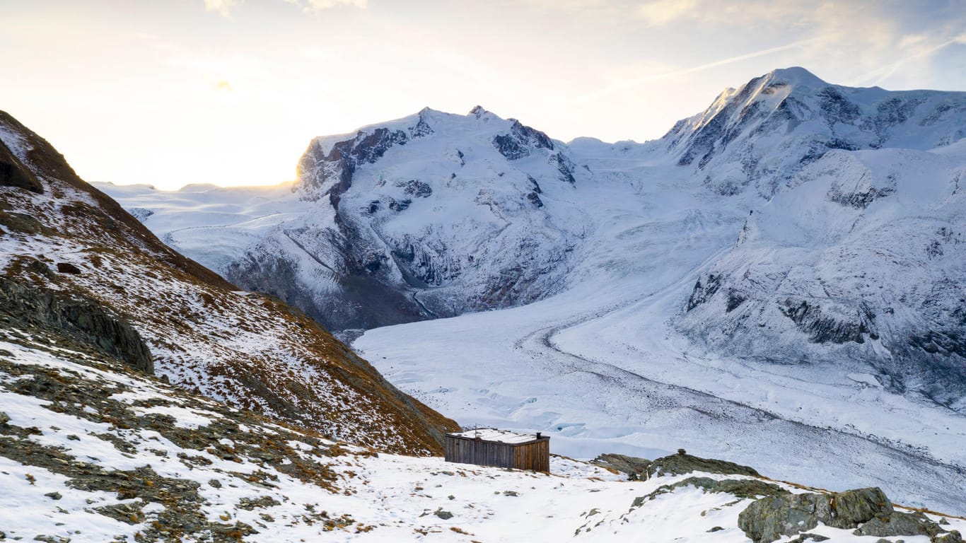 Monte Rosa in den Schweizer Alpen: Zwei Frauen sind dort erfroren, ein Mann konnte gerettet werden.