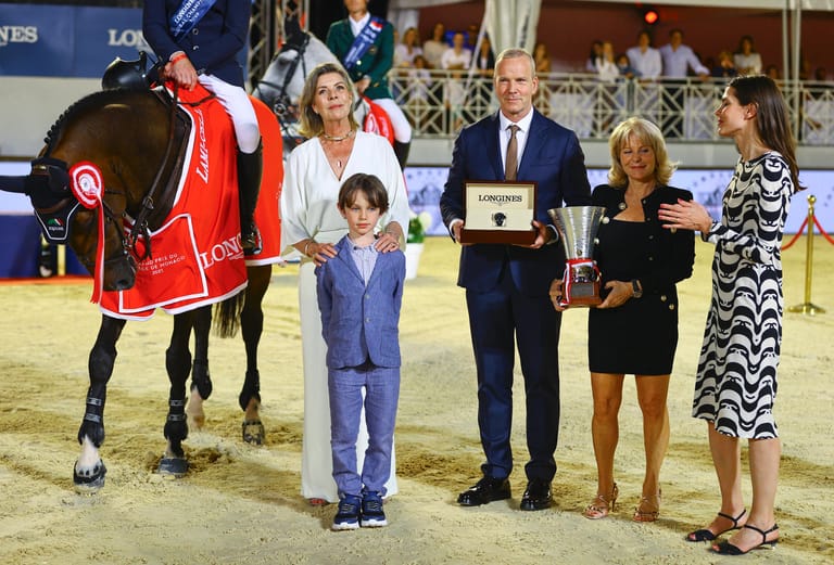Caroline von Hannover mit Tochter Charlotte Casiraghi und deren Sohn Raphael Elmaleh beim Reitturnier in Monte-Carlo