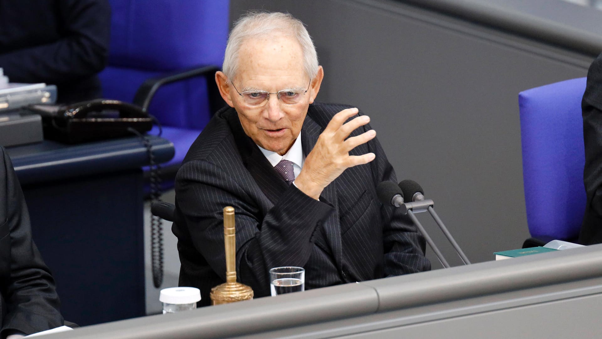 Wolfgang Schäuble, Bundestagspräsident: Er versteht die "Angst" vor einer Minderheitenregierung nicht. Wolfgang Schäuble, Bundestagspräsident: Er versteht die "Angst" vor einer Minderheitenregierung nicht.
