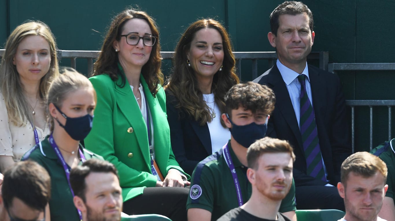 Herzogin Kate beim Wimbledon-Spiel: Abstand wurde hier nicht gehalten.