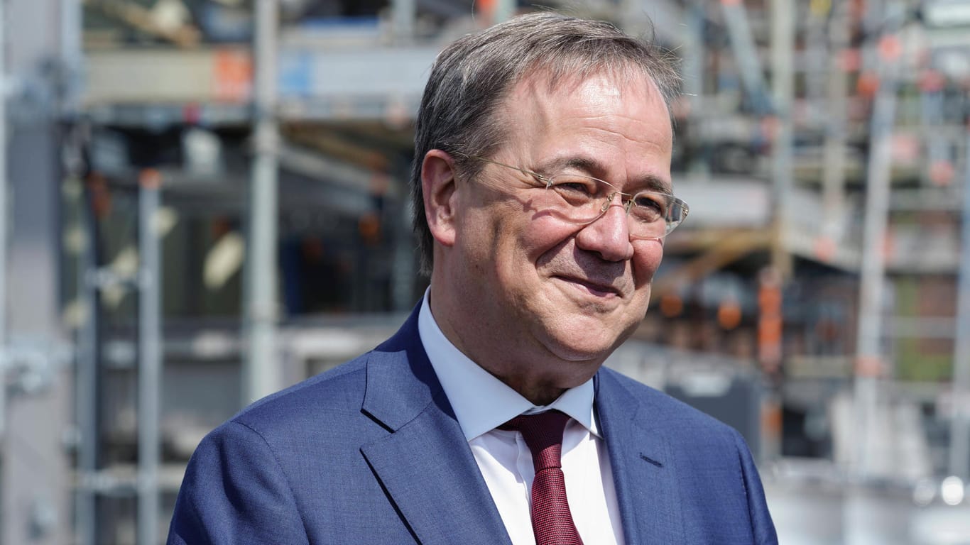 Armin Laschet, Kanzlerkandidat der Union: Sein ehemaliger Konkurrent Friedrich Merz soll ebenfalls auftreten.