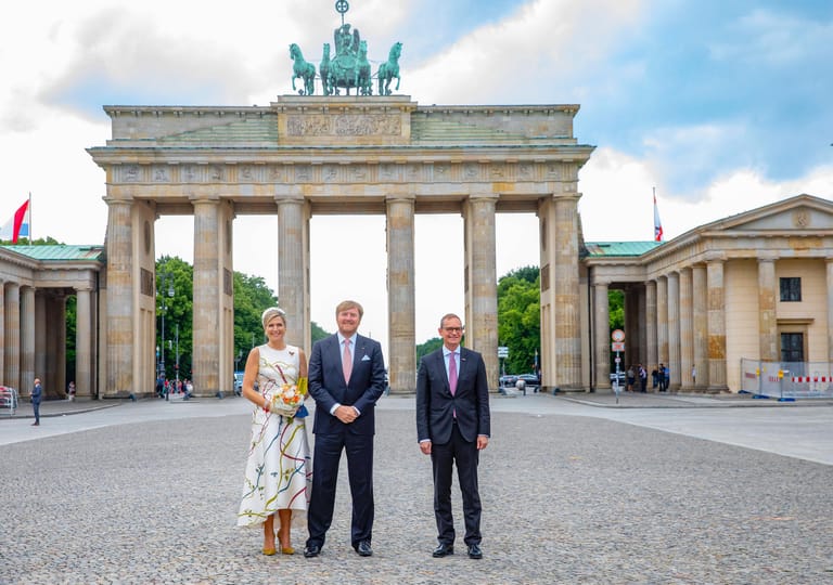 Auch ein Besuch des Brandenburger Tors mit Michael Müller steht auf dem Plan.