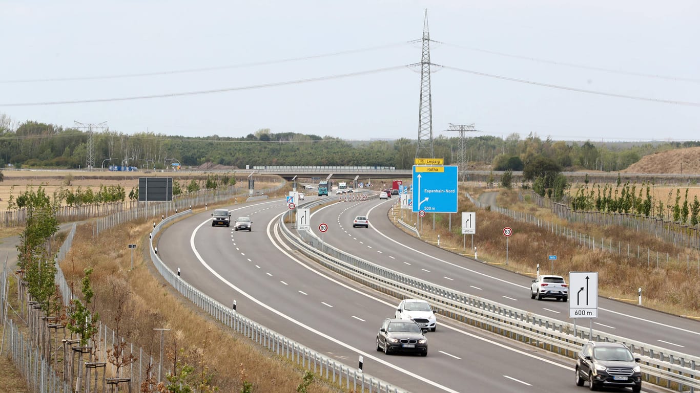 Die A72 in Richtung Leipzig (Archivbild): Hier wurde ein Autofahrer mit massiv überhöhter Geschwindigkeit erwischt.