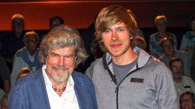 Reinhold Messner und sein Sohn Simon in der ZDF-Talkshow "Markus Lanz".