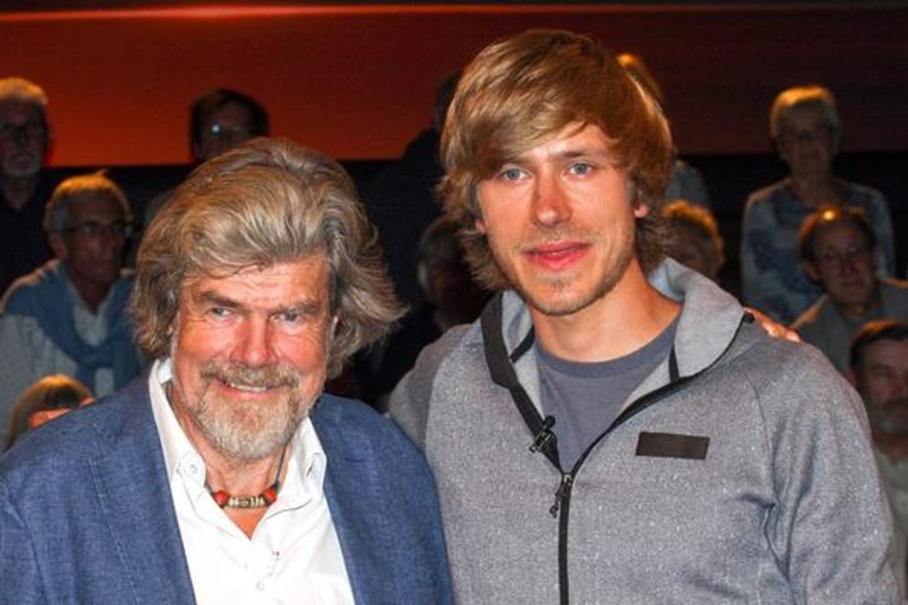 Reinhold Messner und sein Sohn Simon in der ZDF-Talkshow "Markus Lanz".