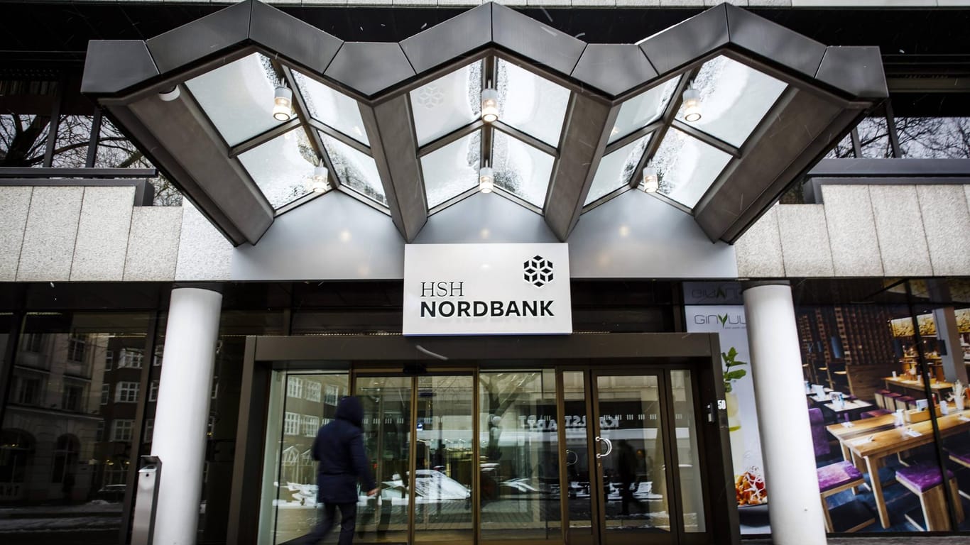 Logo der HSH Nordbank (Archivbild): Seit 2019 firmiert das Geldhaus als Hamburg Commercial Bank.