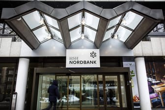 Logo der HSH Nordbank (Archivbild): Seit 2019 firmiert das Geldhaus als Hamburg Commercial Bank.