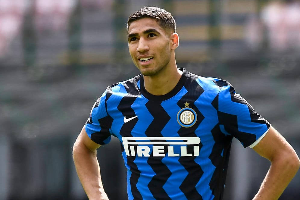 Achraf Hakimi: Der Marokkaner wechselt nach nur einer Saison von Inter Mailand zu Paris Saint-Germain.