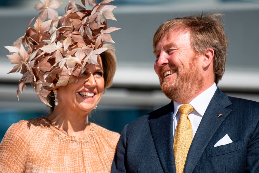 Königin Maxima und König Willem-Alexander der Niederlande: Besonders der Hut der Monarchin sorgte für Gesprächsstoff.