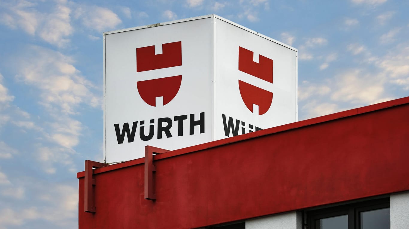 Logo des Handelskonzerns Würth (Symbolbild): Das Unternehmen konnte eine erfolgreiche erste Jahreshälfte verbuchen