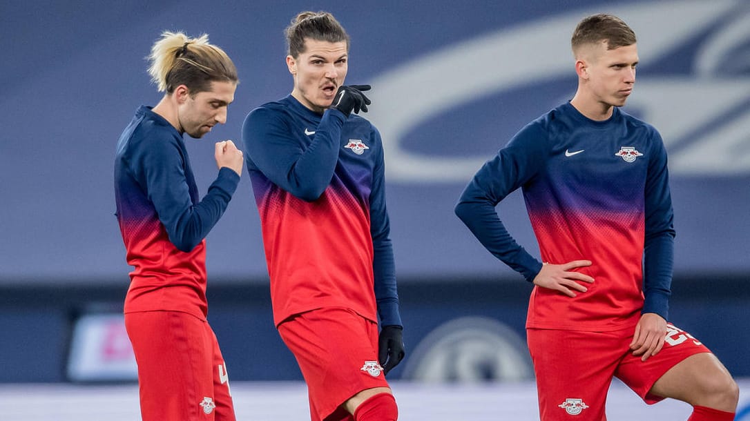 Kevin Kampl, Dani Olmo und Marcel Sabitzer: Der BVB scheint einen Blick auf die Konkurrenz aus Leipzig geworfen zu haben. Kevin Kampl, Dani Olmo und Marcel Sabitzer: Der BVB scheint einen Blick auf die Konkurrenz aus Leipzig geworfen zu haben.