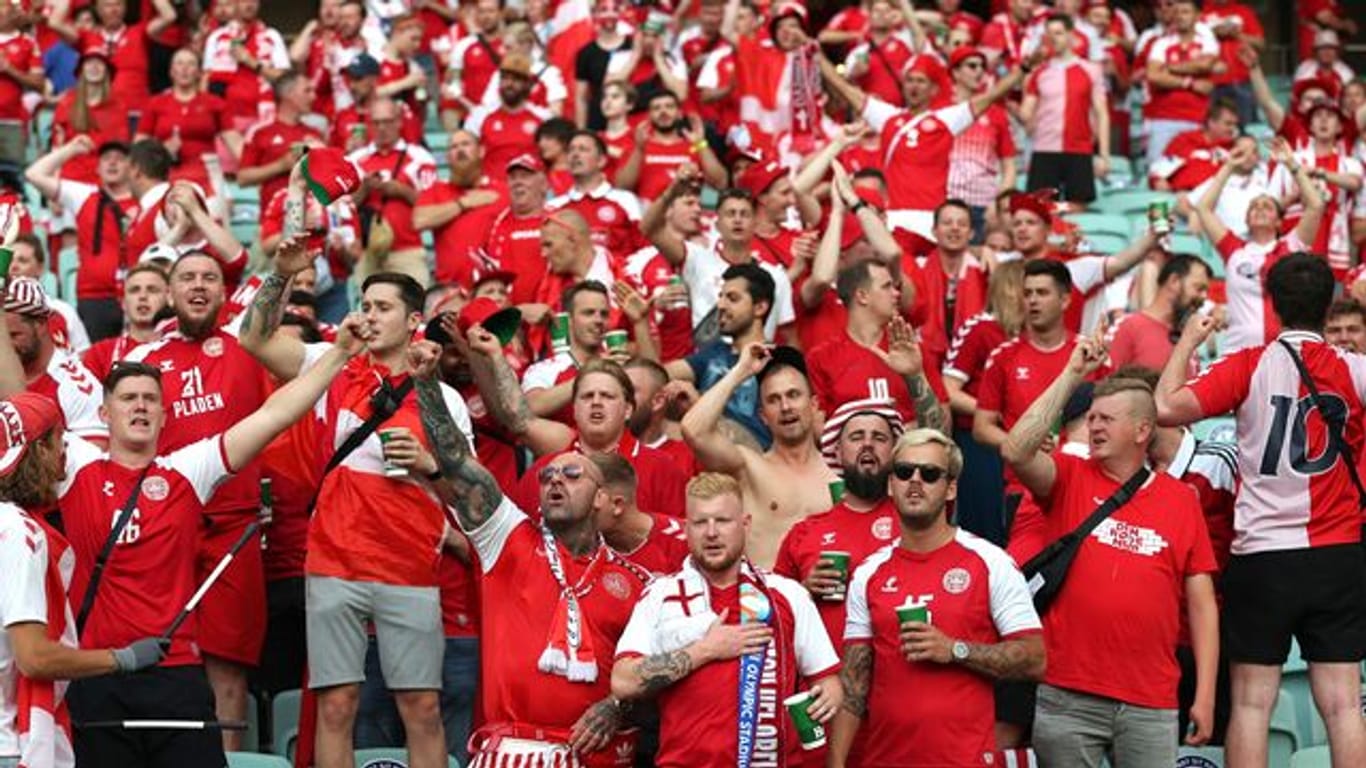 8000 dänische Fans werden ihre Mannschaft im Halbfinale gegen England anfeuern.