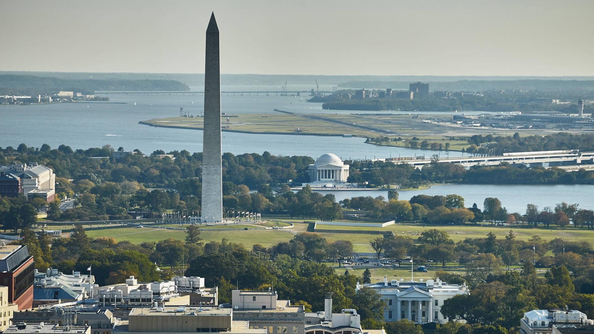 Hier wird noch immer Weltpolitik gemacht: Blick auf das Zentrum der US-Hauptstadt Washington