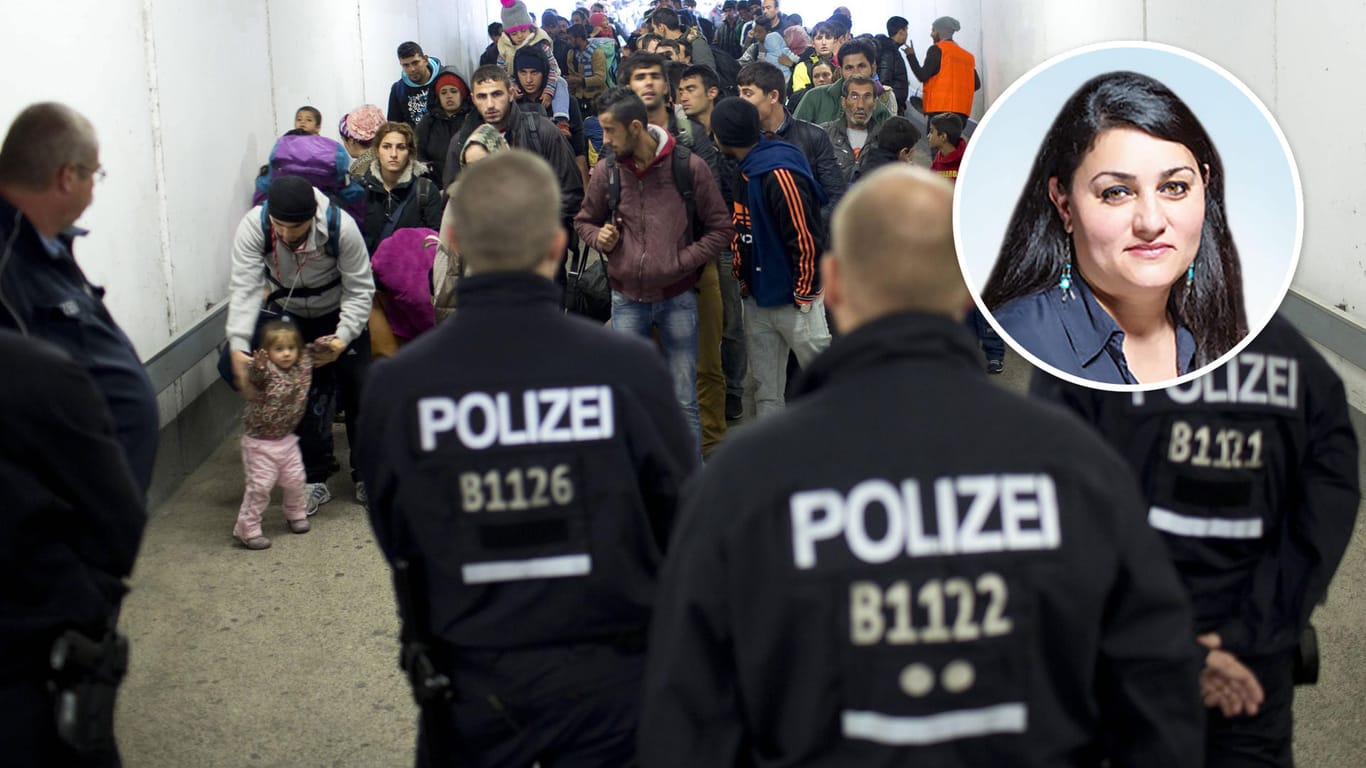 Geflüchtete während der sogenannten Flüchtlingskrise 2015 in Berlin: Schubladendenken hilft beim Thema Einwanderung nicht weiter, meint Kolumnistin Lamya Kaddor.