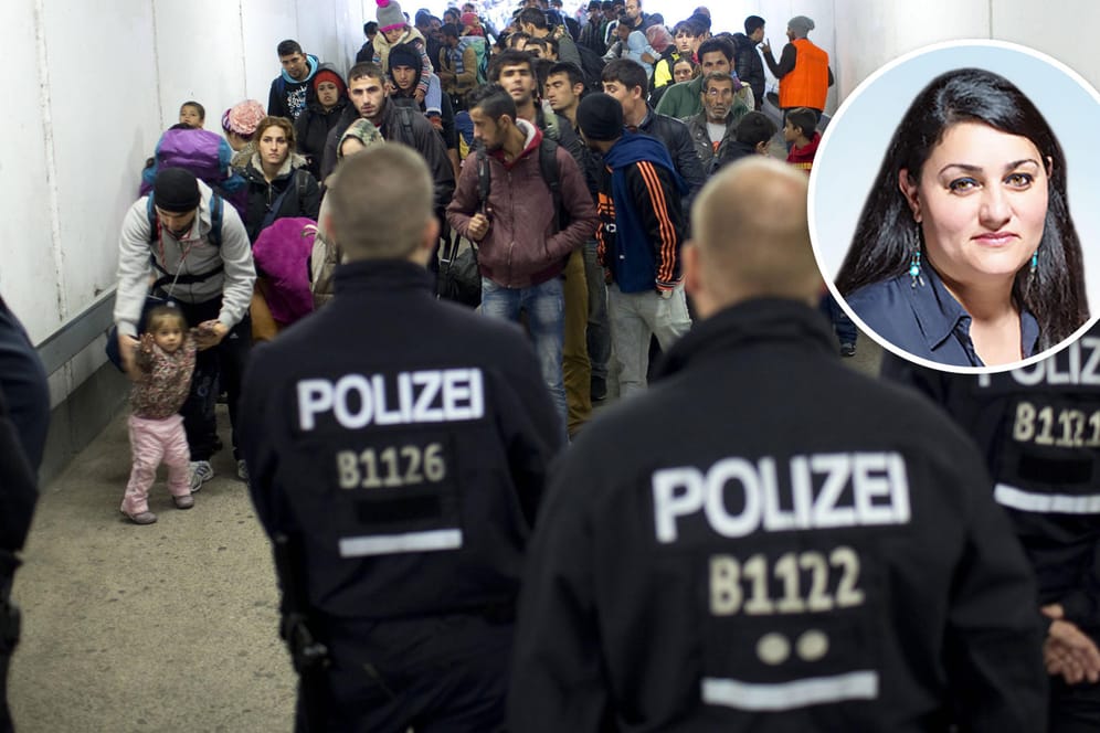 Geflüchtete während der sogenannten Flüchtlingskrise 2015 in Berlin: Schubladendenken hilft beim Thema Einwanderung nicht weiter, meint Kolumnistin Lamya Kaddor.