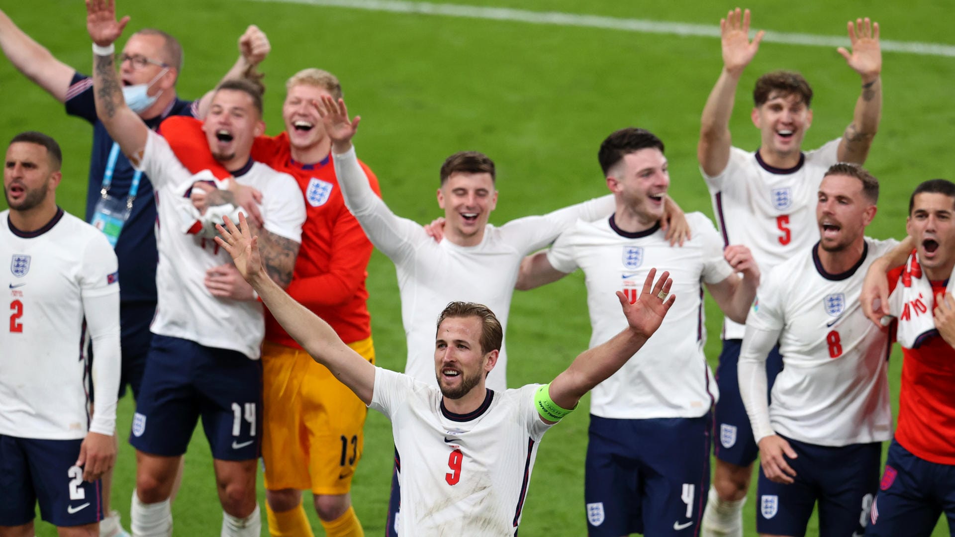 England jubelt: Mit etwas Glück zieht die englische Nationalmannschaft ins Finale ein.