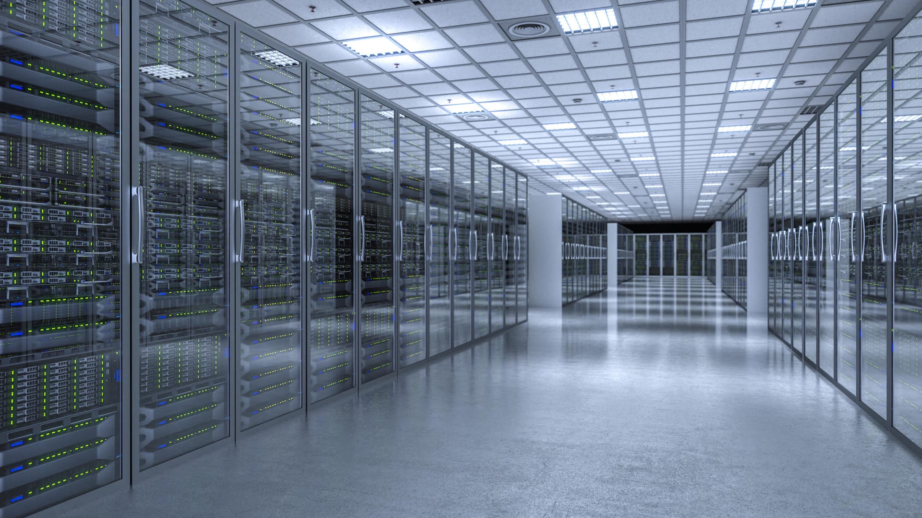 Blick in einen Serverraum (Symbolbild): In Frankfurt sollen Haushalte nun mit der Abwärme aus einem Rechenzentrum beheizt werden. Blick in einen Serverraum (Symbolbild): In Frankfurt sollen Haushalte nun mit der Abwärme aus einem Rechenzentrum beheizt werden.