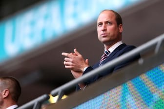 Prinz William: Er sah sich das EM-Spiel England gegen Dänemark im Stadion an.