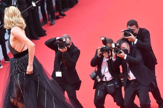 Diane Kruger: Die Schauspielerin wählte ein schwarzes Kleid mit tiefem Rückenausschnitt.