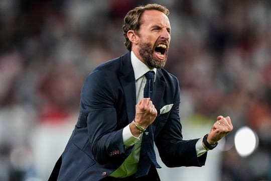 Englands Trainer Gareth Southgate hat Grund zum Jubeln.