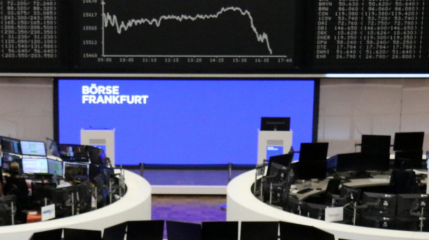 Das Börsenparkett in Frankfurt (Archivbild): Der Dax ist am Donnerstag stark gefallen.