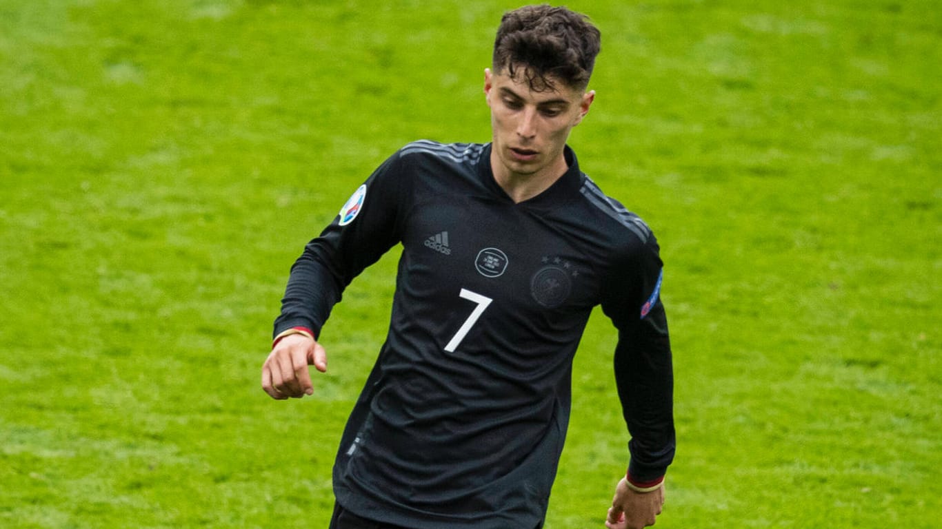 Kai Havertz beim EM-Spiel gegen England: das Trikot der deutschen Nationalmannschaft wurde nicht zum Verkaufsschlager.