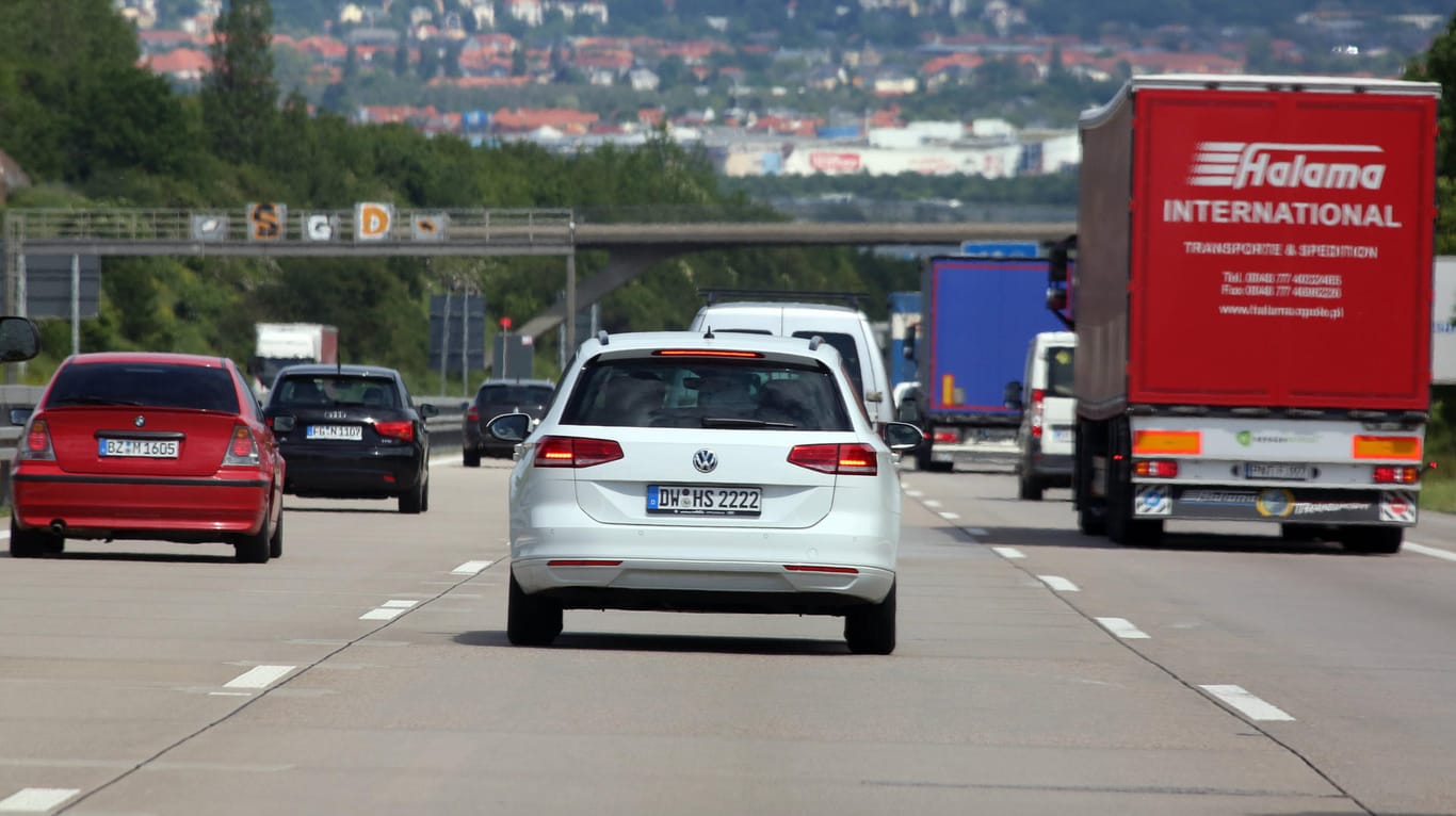 A4 bei Dresden: Auf der Autobahn kam es am Freitagmorgen zu mehreren Unfällen. (Symbolfoto)