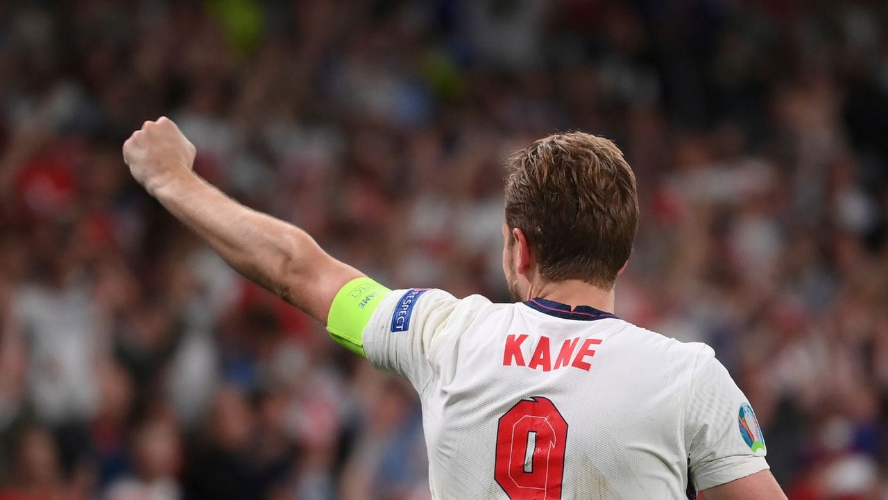 Englands Kapitän Harry Kane setzt auf die Unterstüzung durch die heimischen Fans.