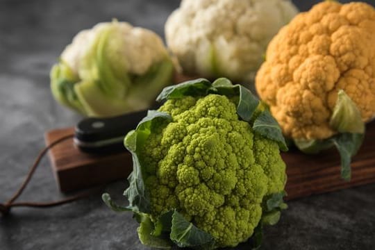 Blumenkohl gibt es in verschiedenen Farben, aber auch aufgebaut wie Türmchen.