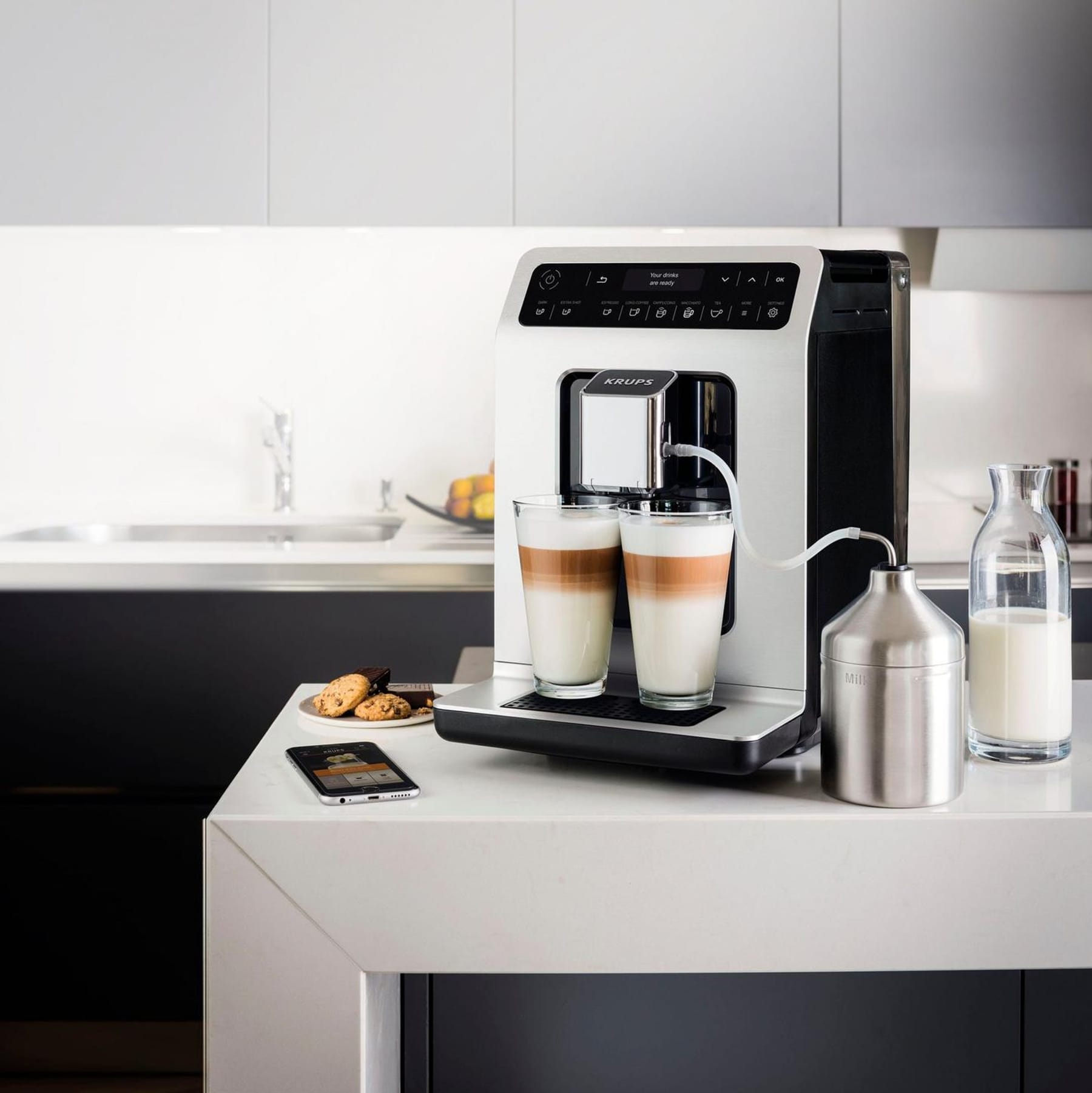 am Tiefpreisen Deals Samstag: und zu Kaffeemaschinen weitere Krups-Kaffeevollautomat