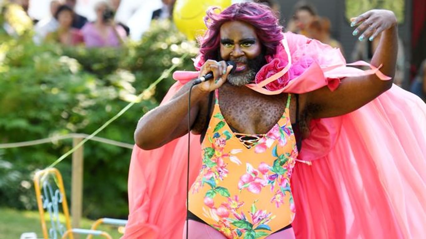 Le Gateau Chocolat 2019 vor dem Festspielhaus in Bayreuth.