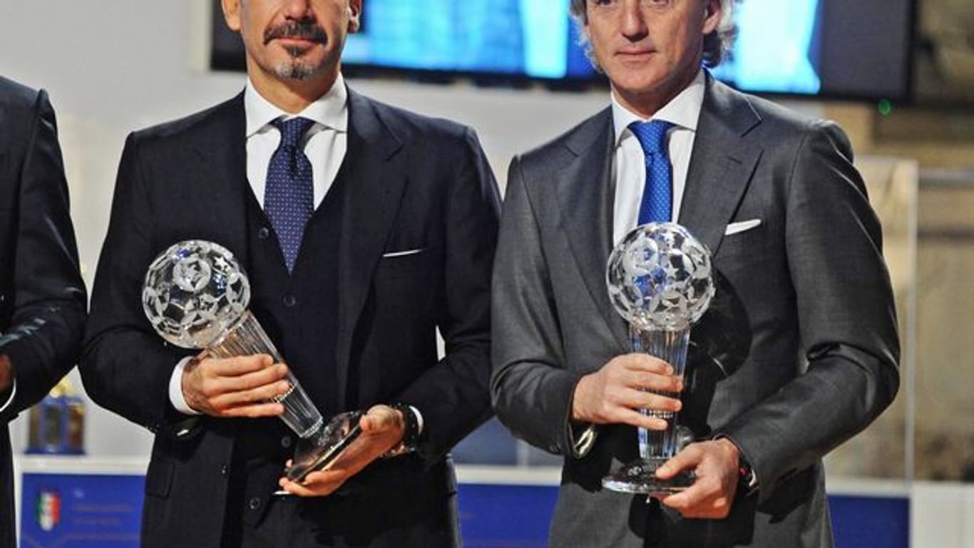 Gianluca Vialli (l) und Roberto Mancini sind beste Freunde.