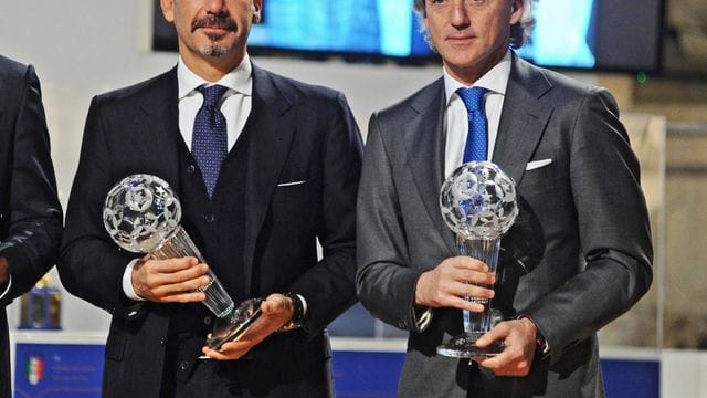 Gianluca Vialli (l) und Roberto Mancini sind beste Freunde.